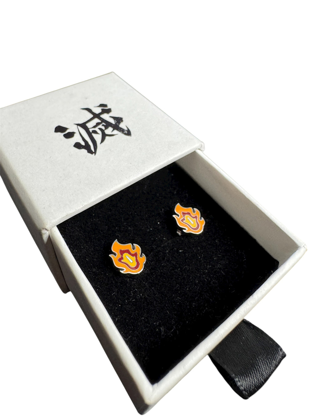 Heart ablaze earrings