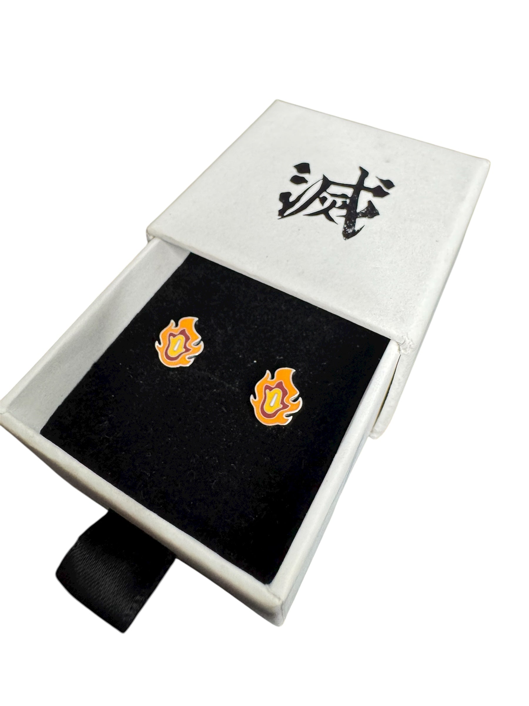 Heart ablaze earrings